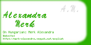 alexandra merk business card